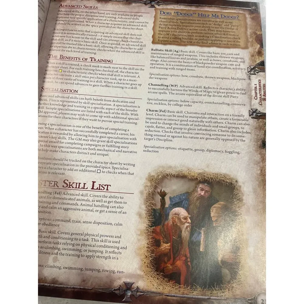 Warhammer Fantasy Roleplay Player’s Guide Hardcover RPG Tabletop  Playing RARE